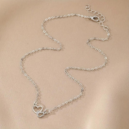 Best Women's Dual Heart Pendant & Chain: Micro Plating for Lasting Shine
