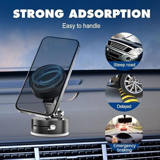 Ultra-Strong Vacuum Suction Magnetic Car Phone Mount Holder