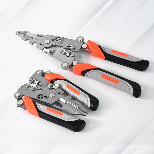 lectrician's Multi-Tool Pliers: Wire Stripper, Cutter & Crimper | Foldable (1-Pack)