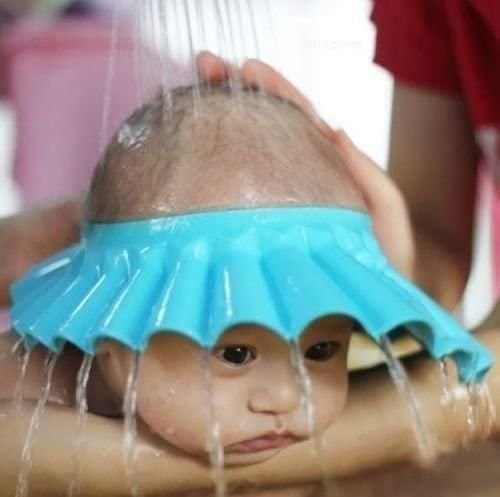 Safe Baby Bathing Visor for Kids | No Tears Shampoo Cap & Ear Shield (Set of 2)