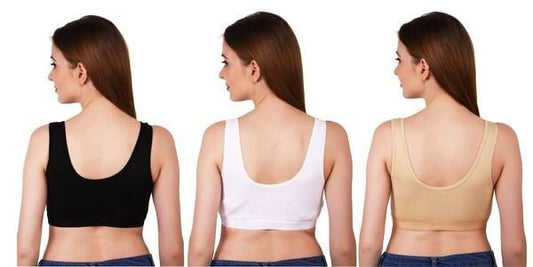 Women's Multicolor Air Bra (Pack of 3): Comfortable & Breathable Everyday Wear