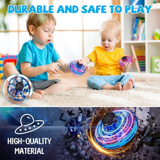 Rechargeable Flying Spinner Ball | LED Hand Drone Toy for Outdoor Fun