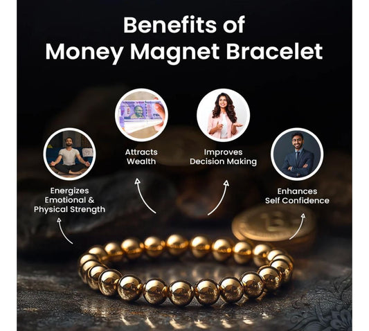 Unisex Money Magnet Bracelet - Stylish Prosperity Charm for Wealth & Good Fortune