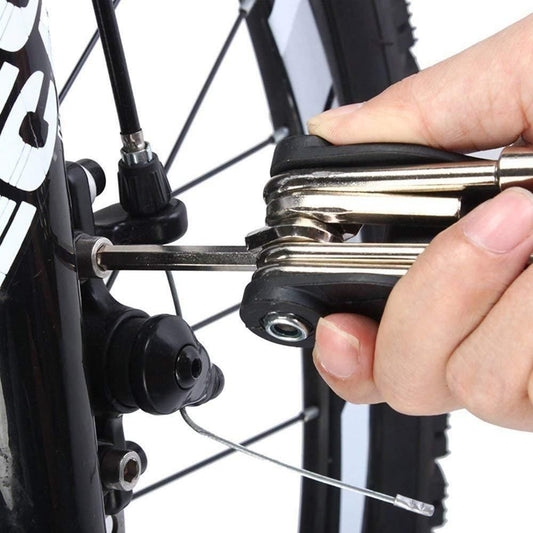 16-in-1 Bike Multi-Tool: Spoke Wrench & Hex Key Repair Kit