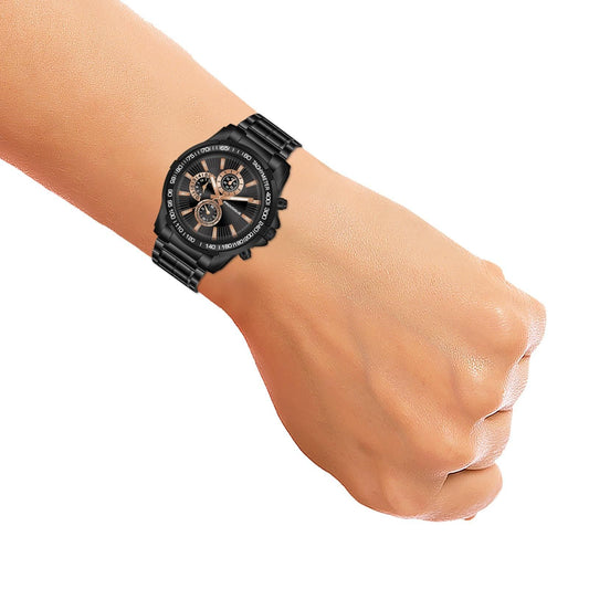 Men's Stainless Steel Analog Watch: Timeless Style & Precision