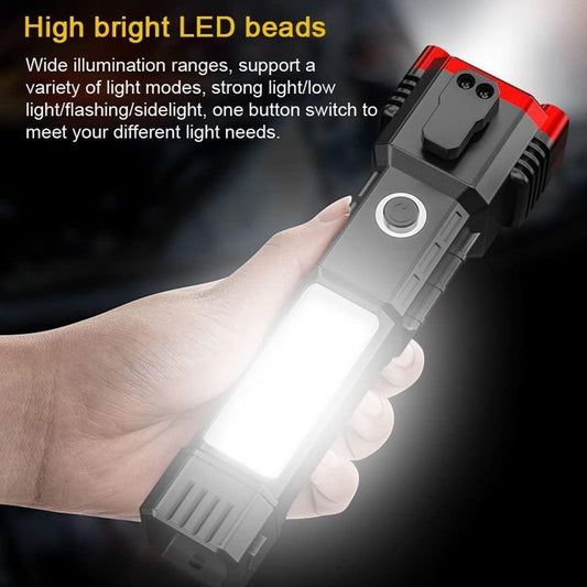 Multifunctional Work Portable LED Flashlight: Bright, Durable & Versatile Light