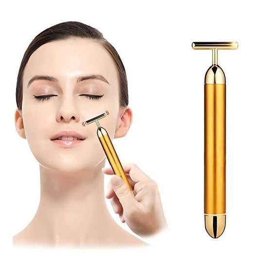 24K Gold Facial Roller Electric Massager - Anti-Wrinkle Skin Tightening