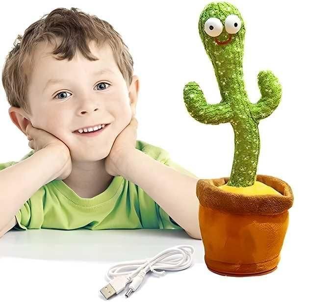 Talking Dancing Cactus Toy | Singing & Mimicking LED Musical Fun for Kids
