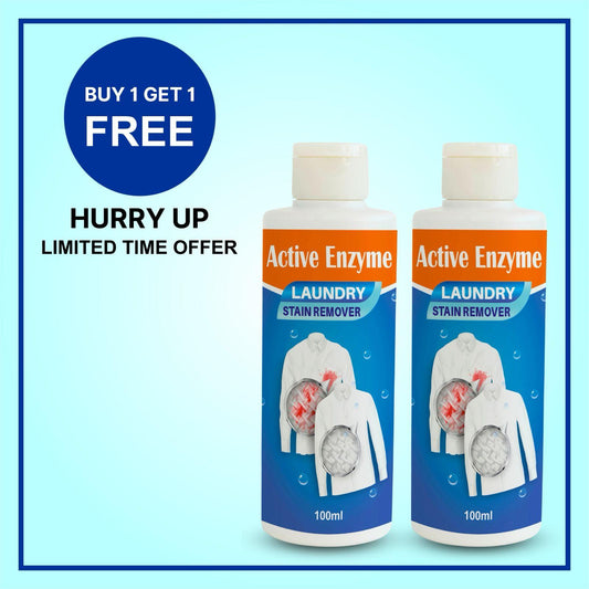 Active Enzyme Laundry Stain Remover (Pack of 2): Powerful Stain-Busting Formula