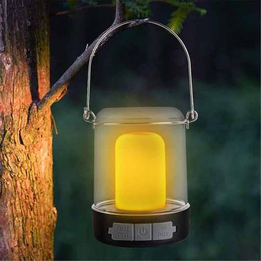 Vintage Style LED Camping Lantern: Rechargeable, Hanging Tent Light for Outages