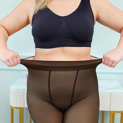 Warm Winter Leggings: Thick, Fleece-Lined Pantyhose for Women