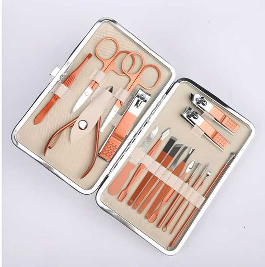 Manicure & Pedicure Nail Tool Set: Professional At-Home Nail Care Kit