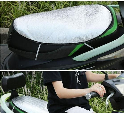 Cooling Motorbike Seat Cover | Universal Sun Heat Reflector for Scooter