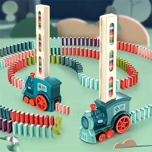 Domino Rally Train with Sound Effects | Fun Educational Building Block Toy