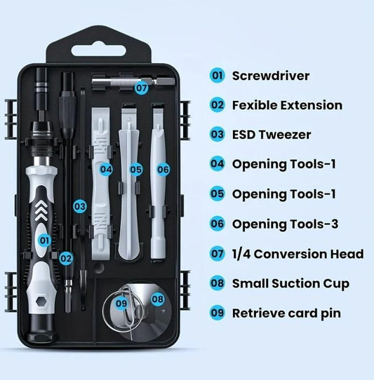 115-in-1 Screwdriver Set - Versatile Precision Tool Kit