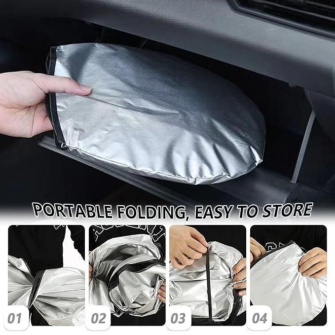Collapsible Car Window Sun Cover | Easy Fold & Store Sun Visor
