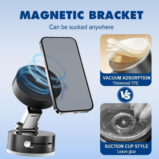 Ultra-Strong Vacuum Suction Magnetic Car Phone Mount Holder
