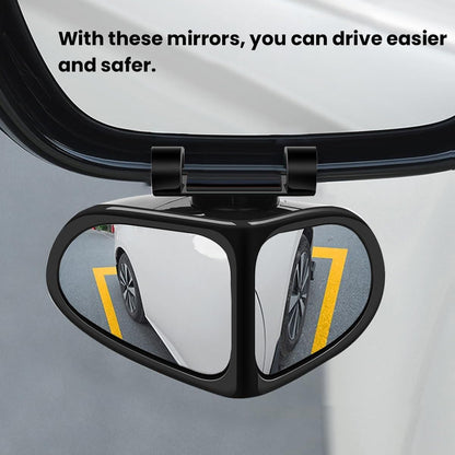 Adjustable Car Blind Spot Mirror | Wide Angle Auxiliary Rearview