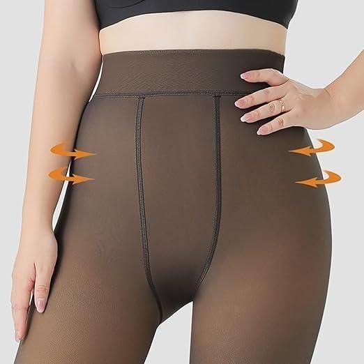 Warm Winter Leggings: Thick, Fleece-Lined Pantyhose for Women