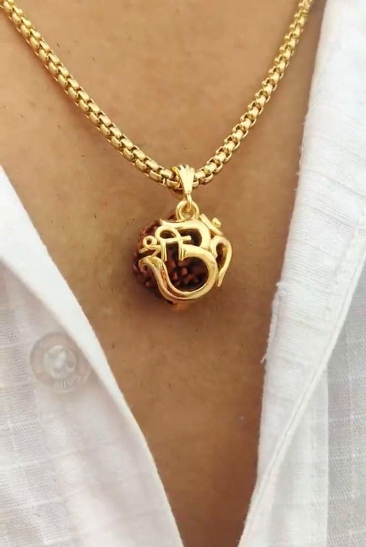 Best Om Rudraksha Pendant & Chain: Authentic Spiritual Accessory for Devotees