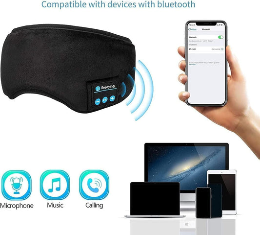 Wireless Bluetooth Eye Mask with Music: Relaxing Sleep Aid with Audio