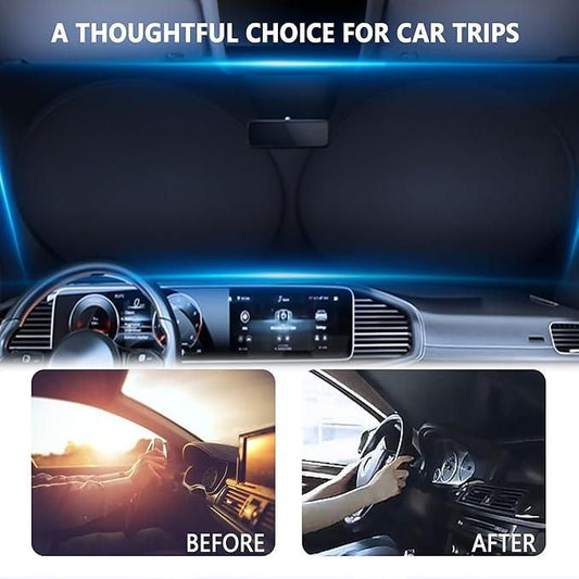 Collapsible Car Window Sun Cover | Easy Fold & Store Sun Visor