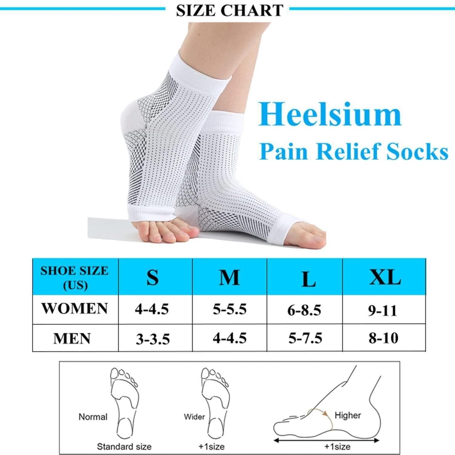 Neuropathy Compression Socks for Women & Men | Swollen Feet & Ankle Relief