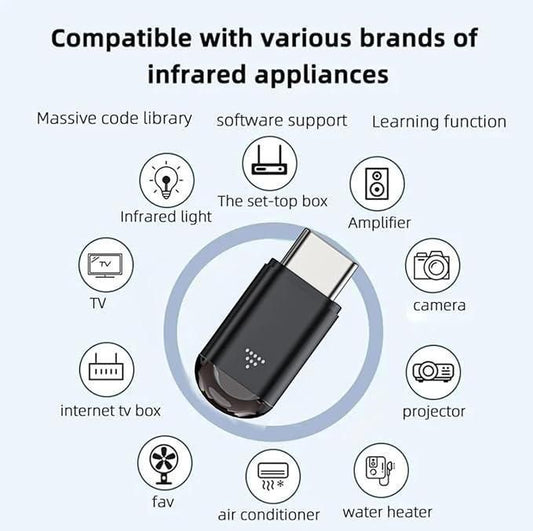 Mini Smartphone IR Remote Controller Adapter Type C 5th Gen: Universal Control Hub