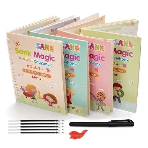 Magic Practice Copybook: Boost Handwriting Skills for Kids & Beginners