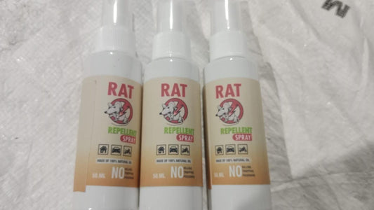 Triple Power Rat Repellent Spray 50ML (Pack of 3) - Potent, Safe & Long-Lasting Rodent Defense