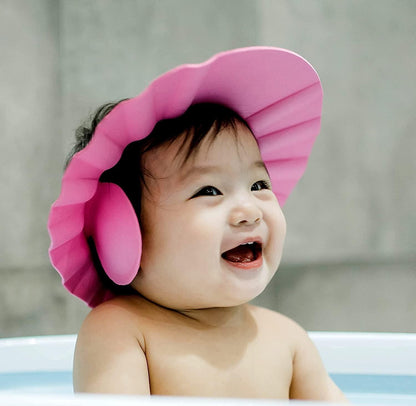Safe Baby Bathing Visor for Kids | No Tears Shampoo Cap & Ear Shield (Set of 2)