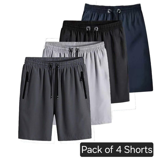 Best Men's Cotton Shorts Combo (Pack of 4): Stretchable, Everyday Wear