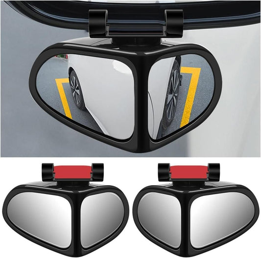 Adjustable Car Blind Spot Mirror | Wide Angle Auxiliary Rearview