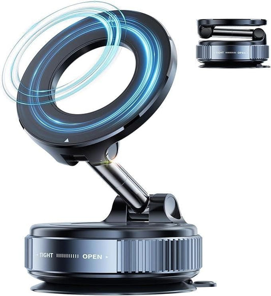 360° Rotating Magnetic Car Phone Holder with Vacuum Suction Cup