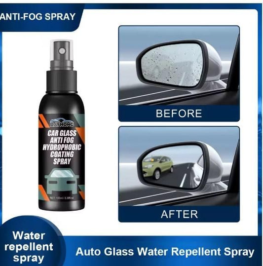 Anti-Fog & Rain Repellent Car Glass Coating Spray (2-Pack, 100ml)