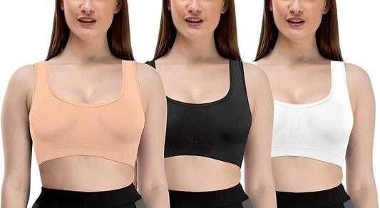 Women's Multicolor Air Bra (Pack of 3): Comfortable & Breathable Everyday Wear