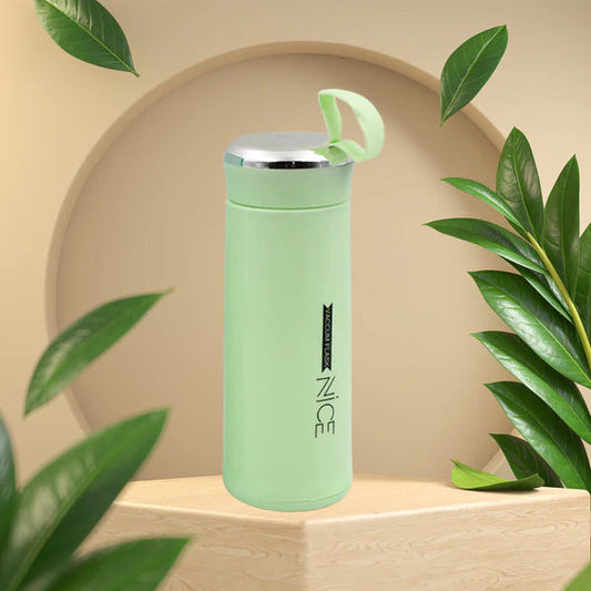 Kids & Gym 400ml Glass Water Bottle - Leak-Proof Daily Hydration Tracker
