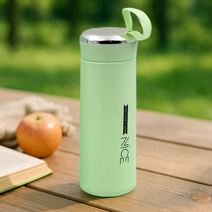 Kids & Gym 400ml Glass Water Bottle - Leak-Proof Daily Hydration Tracker