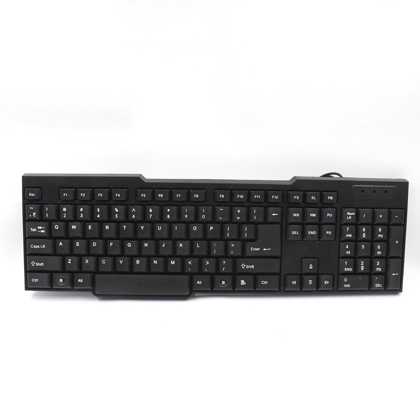 Full-Size Wired USB Keyboard (104 Keys) for PC & Laptop | Standard Plug & Play