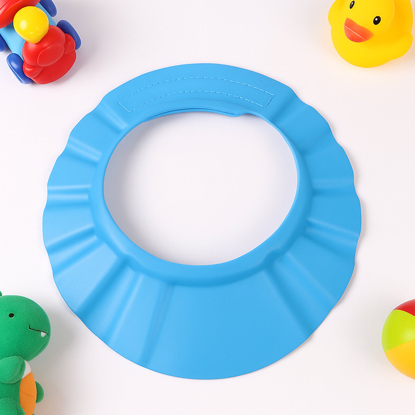 Toddler & Infant Bathing Visor Hat | Reusable, Flexible, Eye & Ear Water Shield (Mix Design)